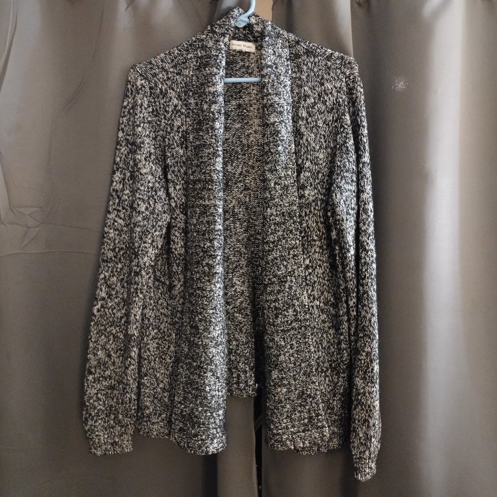 Studio Works Open Cardigan Sweater Wool Size M